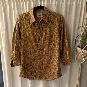 Vintage paisley button up shirt